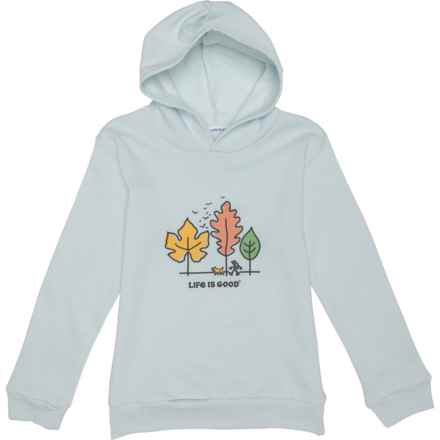 Life is Good® Boys Leaves Graphic Hoodie in Light Blue