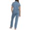 5HWWN_2 Life is Good® Brushed Jersey Notch Collar Pajamas - Short Sleeve