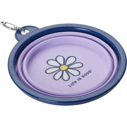 Life is Good® Collapsible Travel Bowl - 34 oz. in Puple