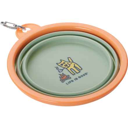 Life is Good® Collapsible Travel Dog Bowl - 34 oz. in Mint