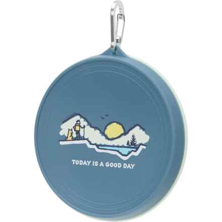 Life is Good® Collapsible Travel Pet Bowl with Lid - 34 oz. in Yellow Lake/Rocket