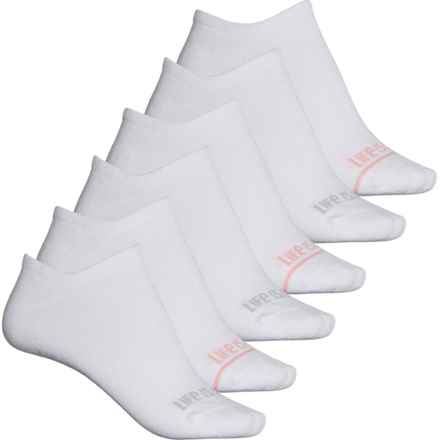Life is good® Comfort Cuff Liner Socks - 6-Pack, Below the Ankle (For Women) in White
