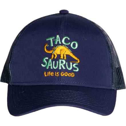 Life is Good® Core Embroidered Trucker Hat - UPF 50+ (For Boys) in Navy 2