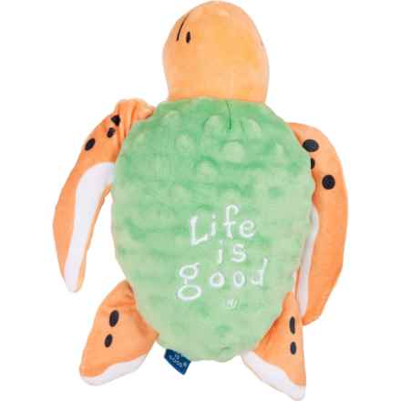 Life is Good® Dimple Plush Squeaker Dog Toy in Turtle