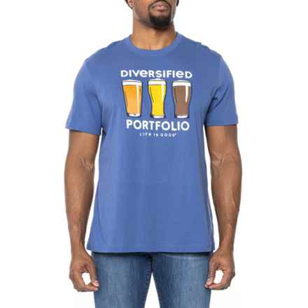 Life is Good® Diversified Portfolio Classic T-Shirt - Short Sleeve in Vintage Blue