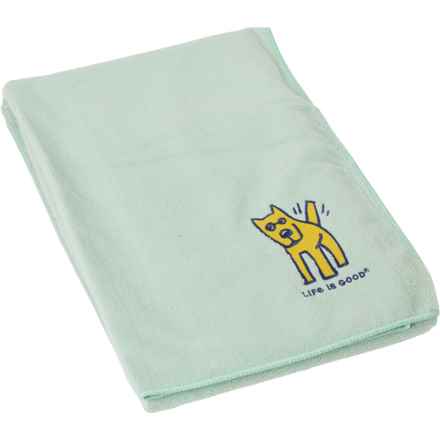 LIFE IS GOOD - DNU** Microfiber Pet Drying Towel - 44x27.5” in Mint