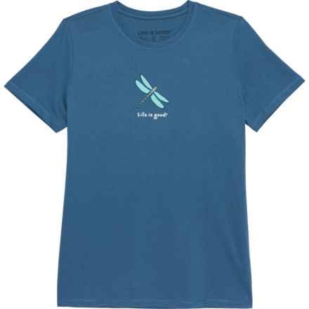 Life is Good® Dragonfly Vintage T-Shirt - Short Sleeve in Vintage Blue