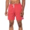 Life is Good® Elasticated Boardshorts - UPF 50+, Built-In Liner in Faded Red