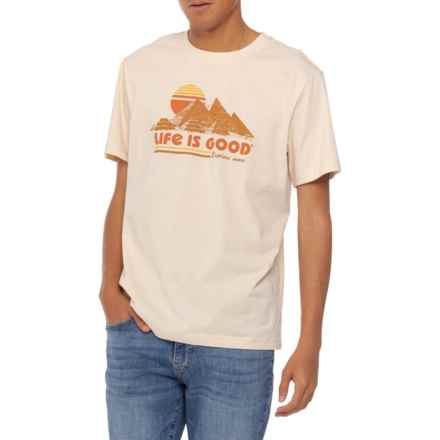 Life is Good® Explore More Classic T-Shirt - Short Sleeve in Putty White