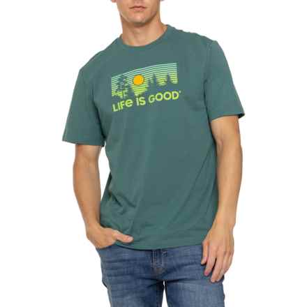 Life is Good® Forest Vista Classic T-Shirt - Short Sleeve in Spruce Green