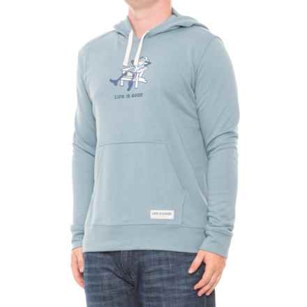Life is Good® French Terry Adirondack Jake Hoodie in Smokey Blue