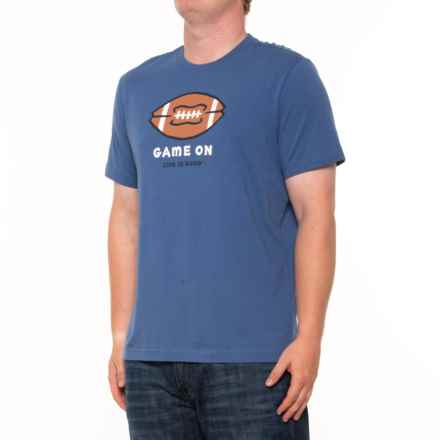 Life is good® Game On T-Shirt - Short Sleeve in Vintage Blue