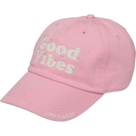 Life is Good® Good Vibes Daisy Classic Baseball Cap (For Women) in Happy Pink