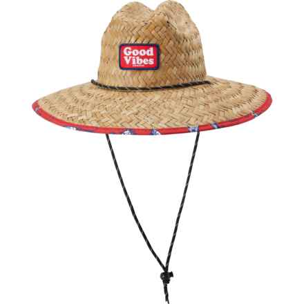 Life is Good® Good Vibes Straw Hat in Red
