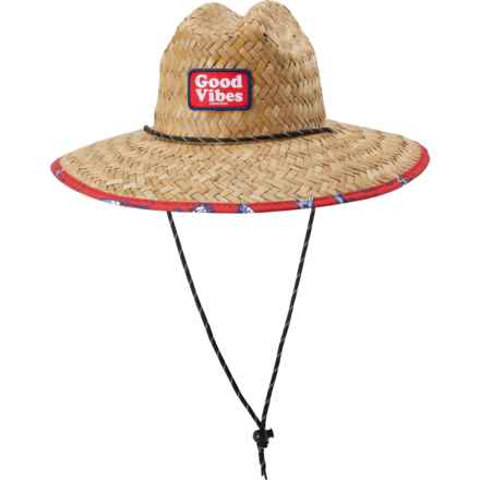 Life is Good® Good Vibes Straw Hat in Red