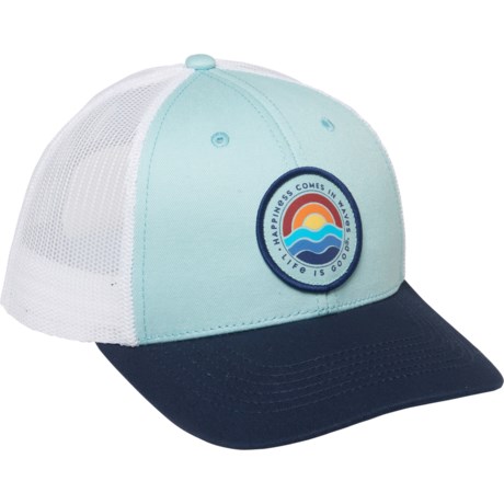 Life is Good® Happiness Comes in Waves Baseball Cap (For Men) in Beach Blue