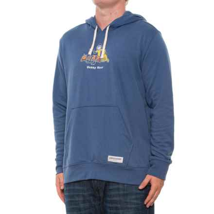 Life is good® Happy Hour French Terry Hoodie in Vintage Blue
