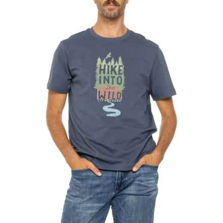 Life is Good® Hike Into the Wild Classic T-Shirt - Short Sleeve in Darkest Blue