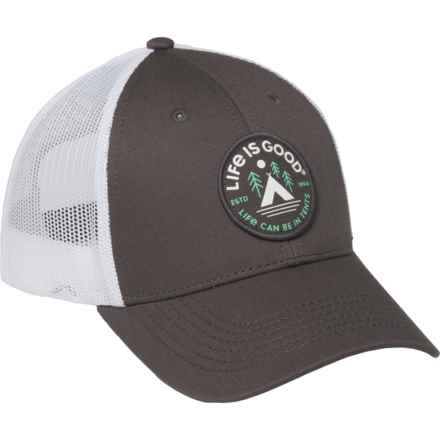 Life is Good® In Tents Baseball Cap (For Women) in Slate Gray