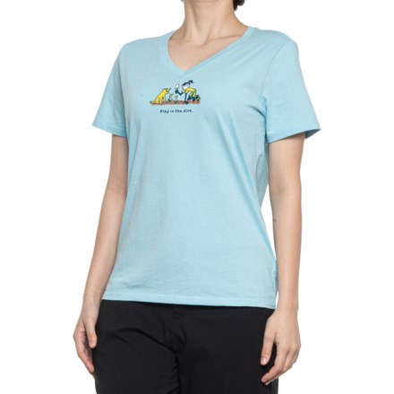 Janepam Women T-Shirt for Summer Tops Waffle Half/Short Sleeve/Sleeveless Lace V-Neck Zipper Plus Size Tee Blouse