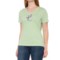 Life is Good® Jackie Ardirondack V-Neck T-Shirt - Short Sleeve in Aloe Green