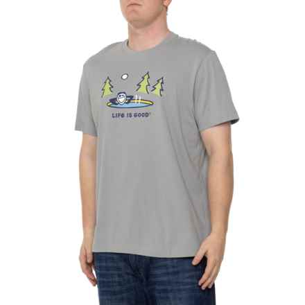 Life is Good® Jake Hot Tub Classic T-Shirt - Short Sleeve in Heron Gray