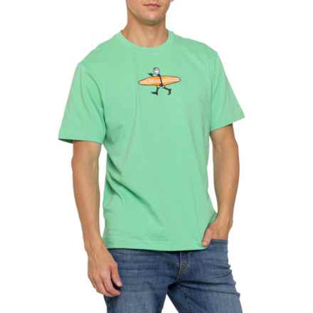 Life is Good® Jake Surf Walk Classic T-Shirt - Short Sleeve in Spearmint Green