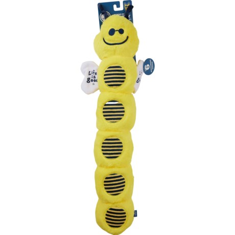 Life is Good® Jumbo Bee Multi-Squeaker Dog Toy - 25” in Bee