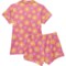 5CADU_2 Life is Good® Little Girls Printed Shorts Pajamas - Short Sleeve