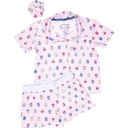 Life is Good® Little Girls Shorty Pajamas - Short Sleeve in Seashell Pink