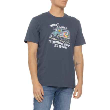 Life is Good® Long Strange Trip T-Shirt - Short Sleeve in Darkest Blue