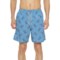 Life is Good® Lounge Print Boardshorts - UPF 50+, Built-In Briefs in Cool Blue