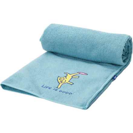 Life is Good® Microfiber Pet Drying Towel - 44x27.5” in Frisbee