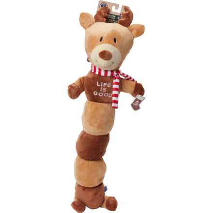 Life is Good® Multi-Squeaker Plush Reindeer Dog Toy - 28”, Jumbo in Reindeer