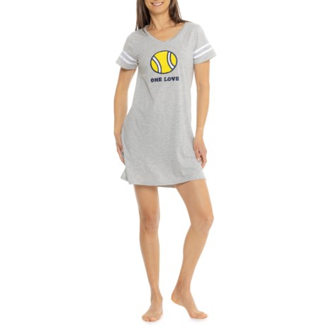 Life is Good® One Love Tennis Sleep Shirt - Short Sleeve - Save 50%