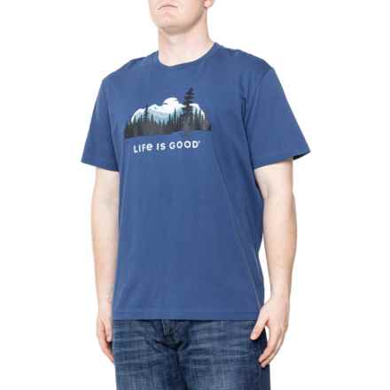 Life is Good® Outdoor Landscape Classic T-Shirt - Short Sleeve in Darkest Blue