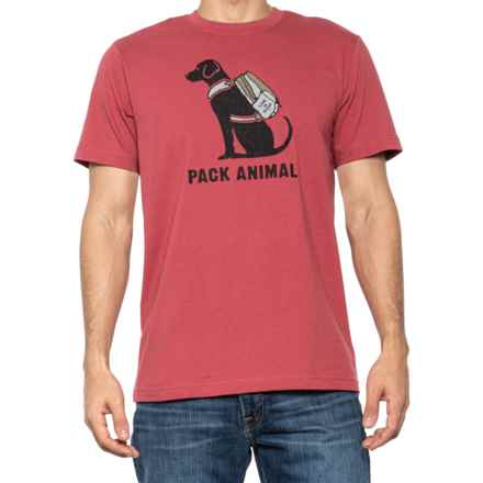 Life is good® Pack Animal Backpack Classic T-Shirt - Short Sleeve (For Men) in Faded Red