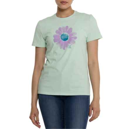 Life is Good® Painted Daisy Classic T-Shirt - Short Sleeve in Sage Green