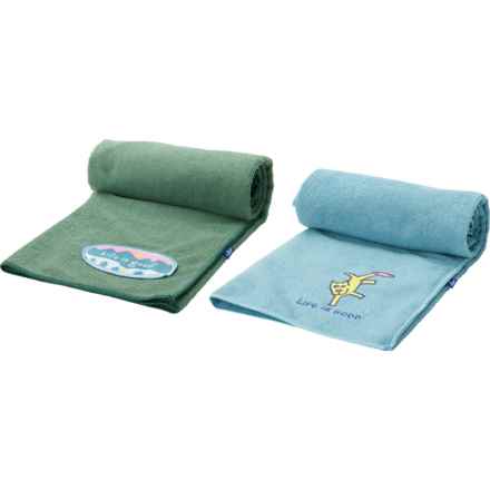 Life is Good® Pet Drying Towel - 2-Pack, 44x28” in Frisbee.Mountain