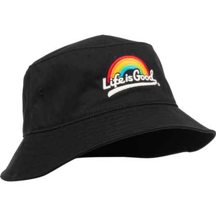 Life is good® Pride Classic Bucket Hat (For Women) in Jet Black