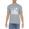 Life is Good® Sailboat Stripes T-Shirt - Short Sleeve in Stone Blue