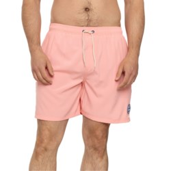 Life is Good® Solid Woven Boardshorts - UPF 50+, Built-In Brief in Soft Coral