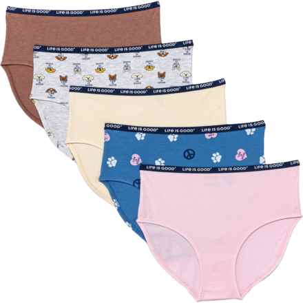 Life is Good® Sport Soft Panties - 5-Pack, Briefs in Multi
