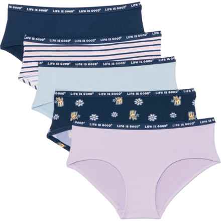 Life is Good® Sport Soft Panties - 5-Pack, Hipster in Multi