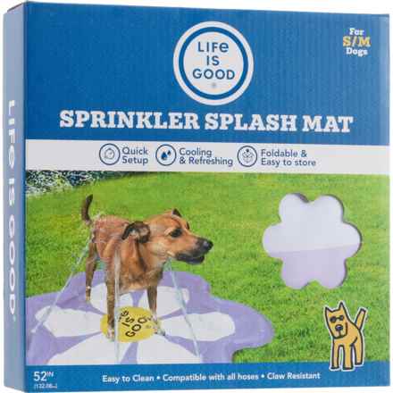 Life is Good® Sprinkler Splash Mat for Pets - 52” in Purple