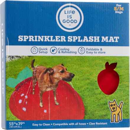 Life is Good® Sprinkler Splash Mat for Pets - 55” in Red