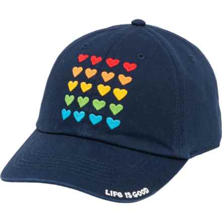 Life is Good® Stack Heart Classic Baseball Cap (For Women) in Darkest Blue