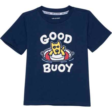 Life is Good® Toddler Boys Good Buoy T-Shirt - Short Sleeve in Darkest Blue