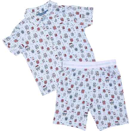 Life is Good® Toddler Boys Printed Shorts Super Soft Pajamas - Short Sleeve in Glacier Blue