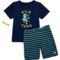 Life is Good® Toddler Boys Wild Thing Pajamas - Short Sleeve in Darkest Blue